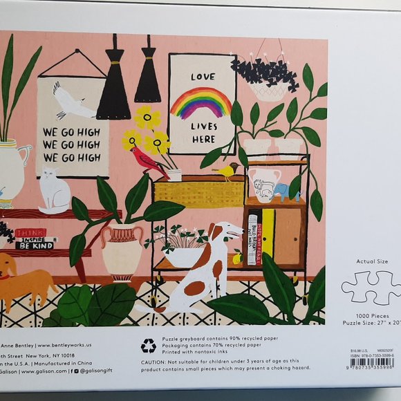 Anne Bentley 1000-piece Love Lives Here Puzzle - Picture 3 of 3